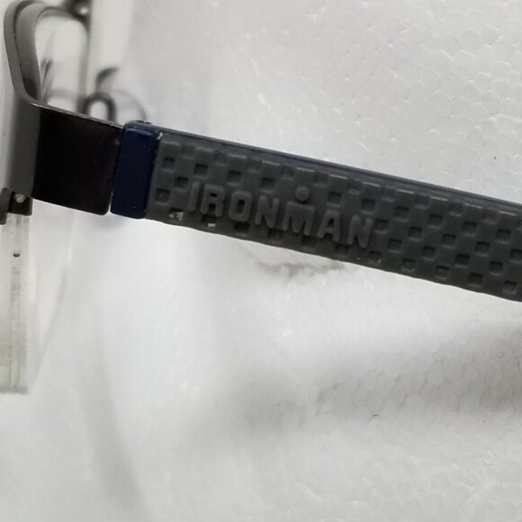Foster Grant Ironman Glasses Frames Only IM1001 GUN color w Case & Cloth - Picture 5 of 10